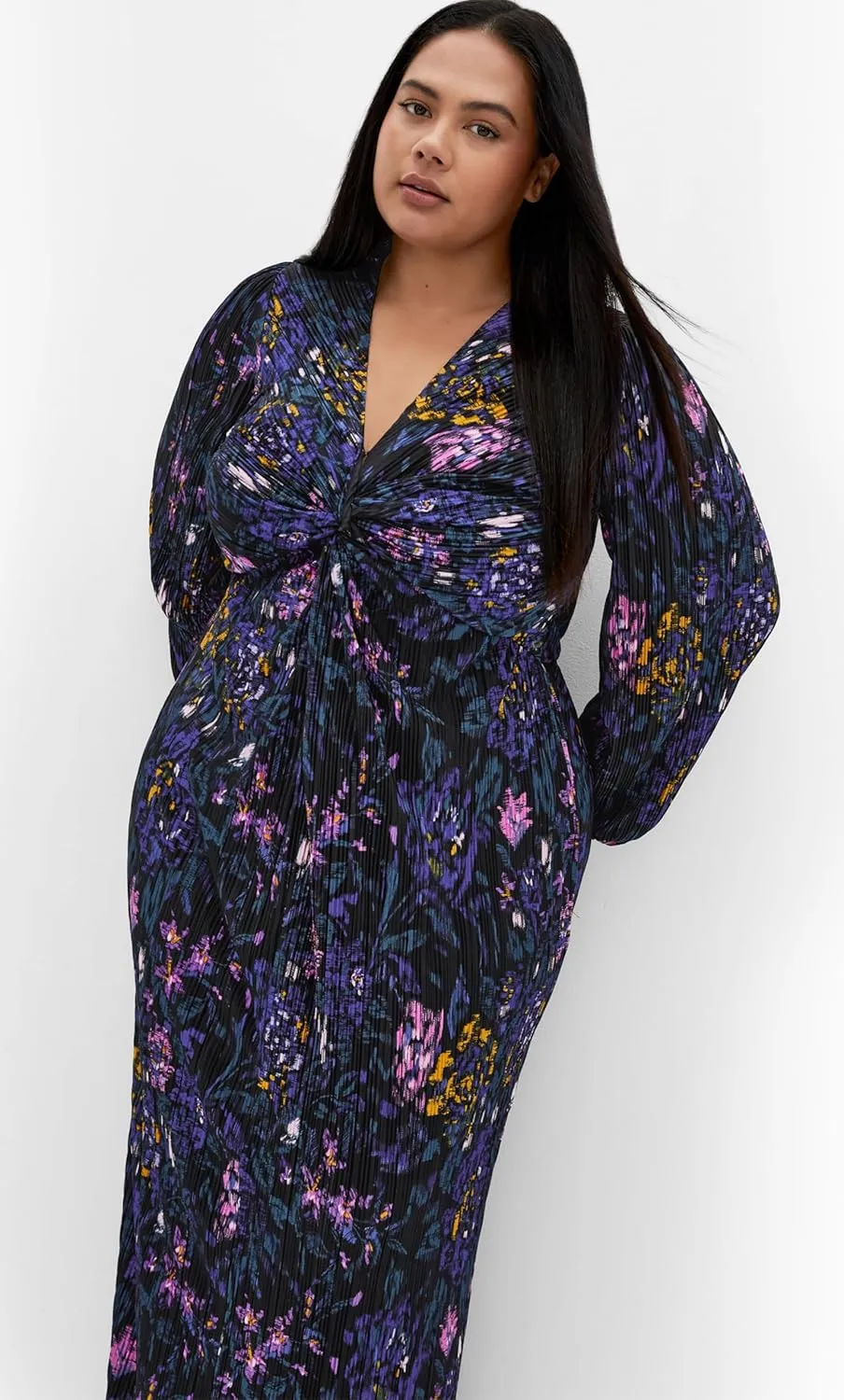 City Chic Women's Plus Size Dress-Kaya Print Maxi