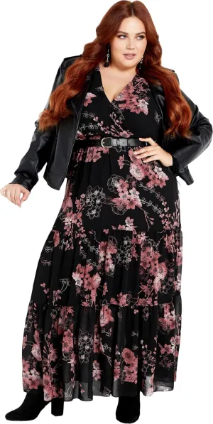 CITY CHIC Women's Plus Size Maxi Black Bold Blsm