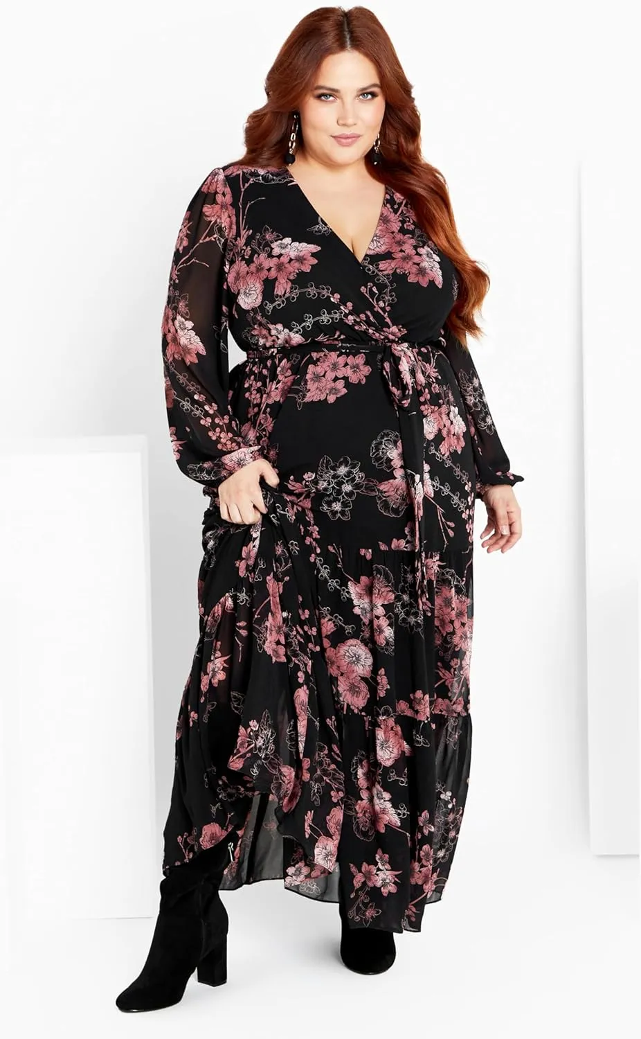 CITY CHIC Women's Plus Size Maxi Black Bold Blsm