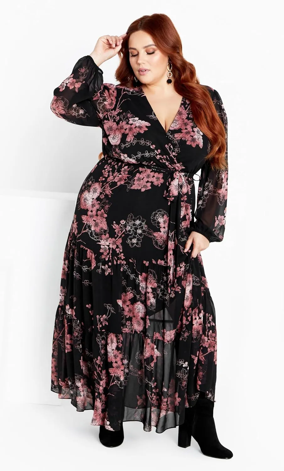 CITY CHIC Women's Plus Size Maxi Black Bold Blsm
