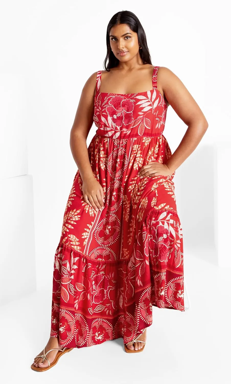 City Chic Women's Plus Size Maxi Dress - Eden Placement