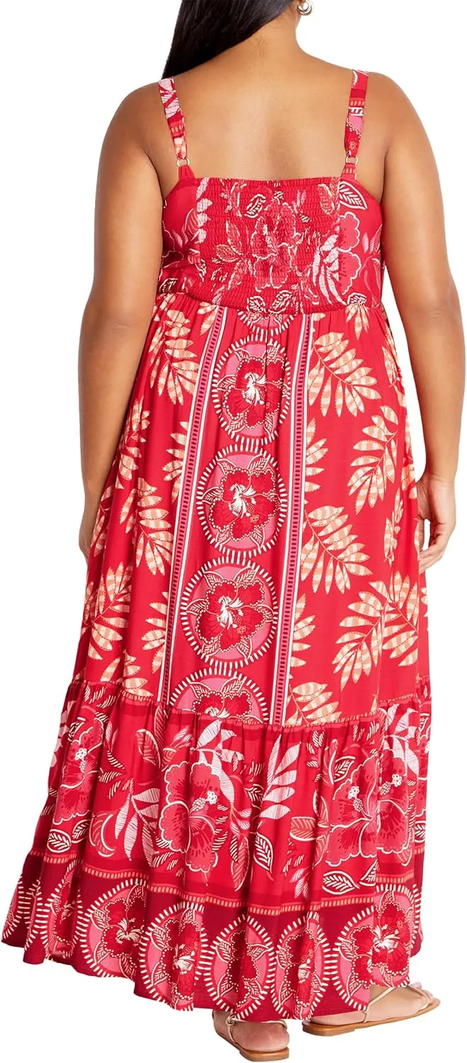 City Chic Women's Plus Size Maxi Dress - Eden Placement