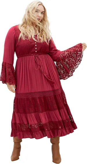 City Chic Women's Plus Size Maxi Dress - Tisha Lace