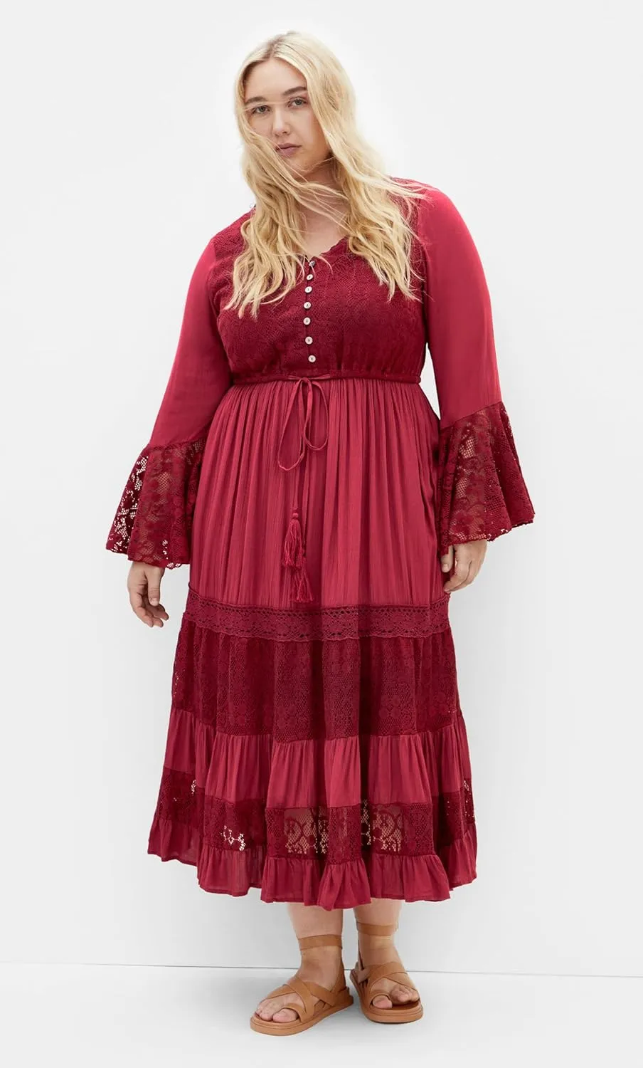 City Chic Women's Plus Size Maxi Dress - Tisha Lace