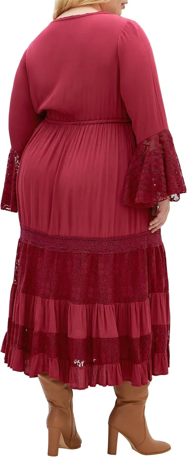 City Chic Women's Plus Size Maxi Dress - Tisha Lace