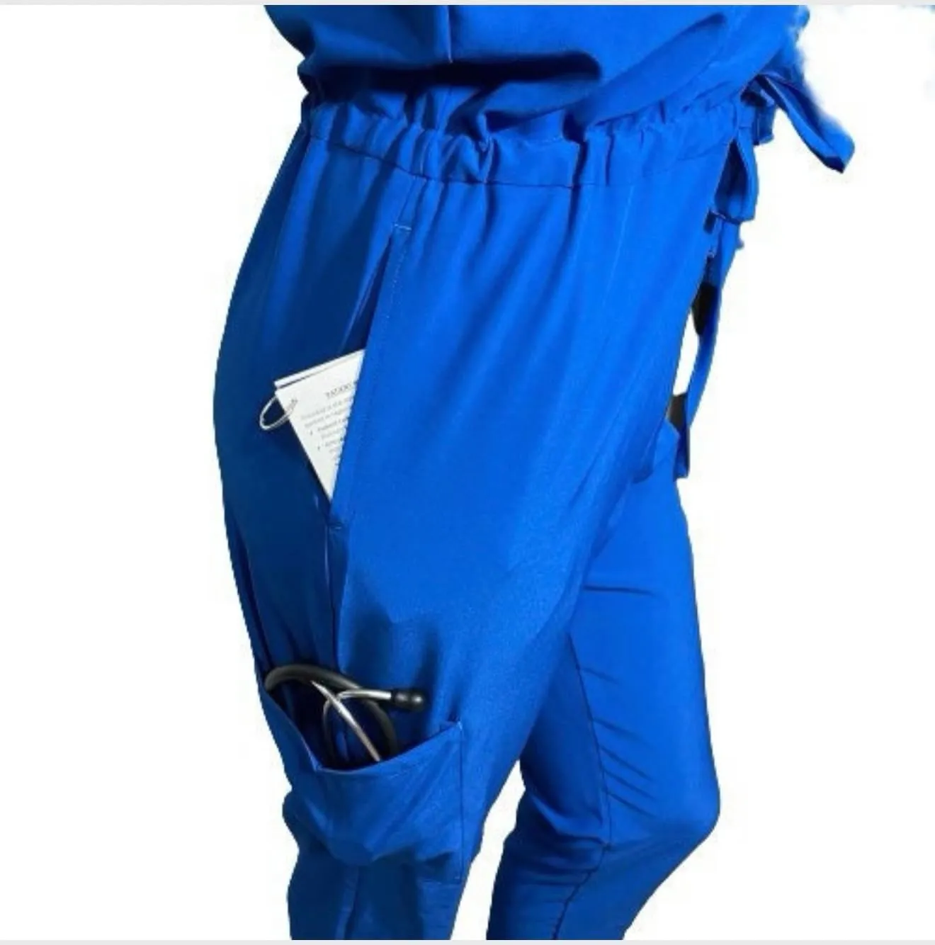 Davison Joccini 1-Piece Nursing Scrubs Jumpsuit with Button Flap for Fast Bathroom Access, Comfortable Straight-Leg Design