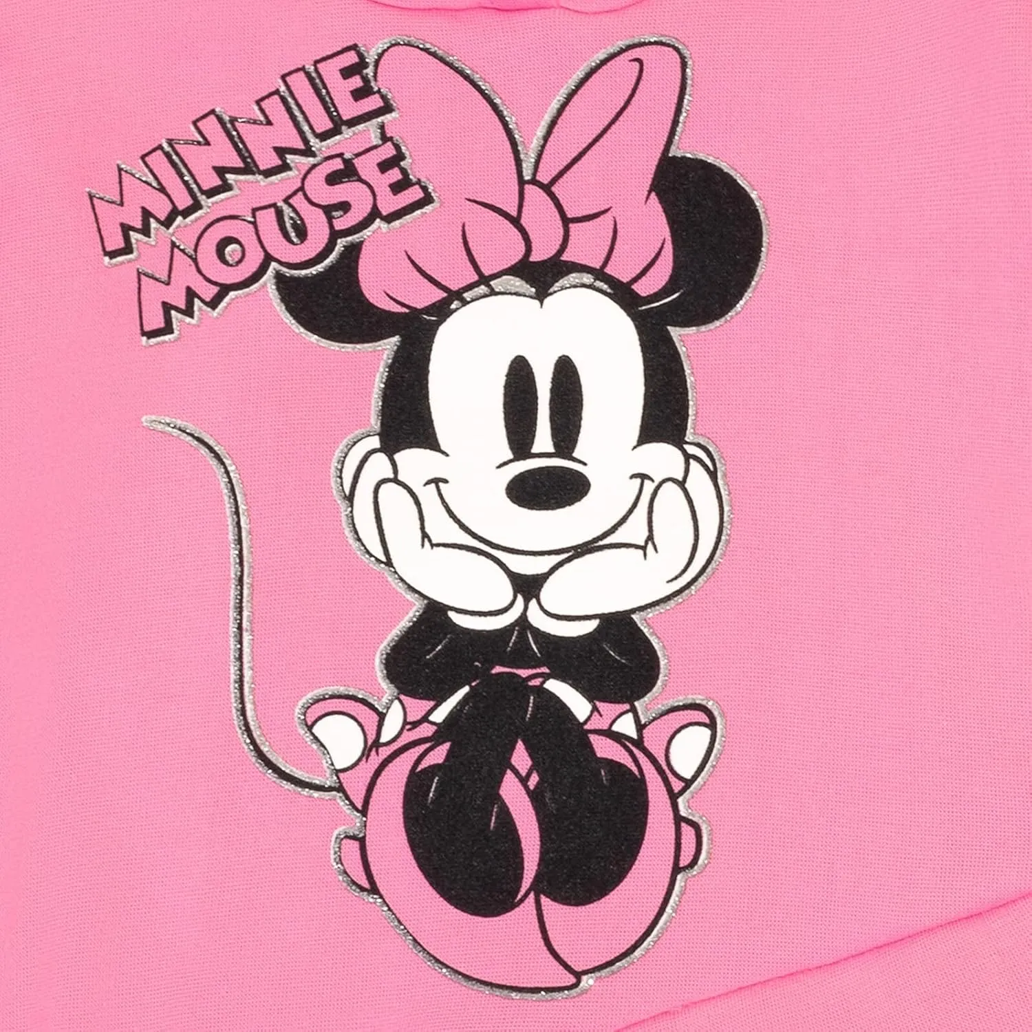 Disney Minnie Mouse Mickey Mouse Pullover Fleece Hoodie and Leggings Outfit Set Infant to Big Kid Sizes (12 Months - 14-16)