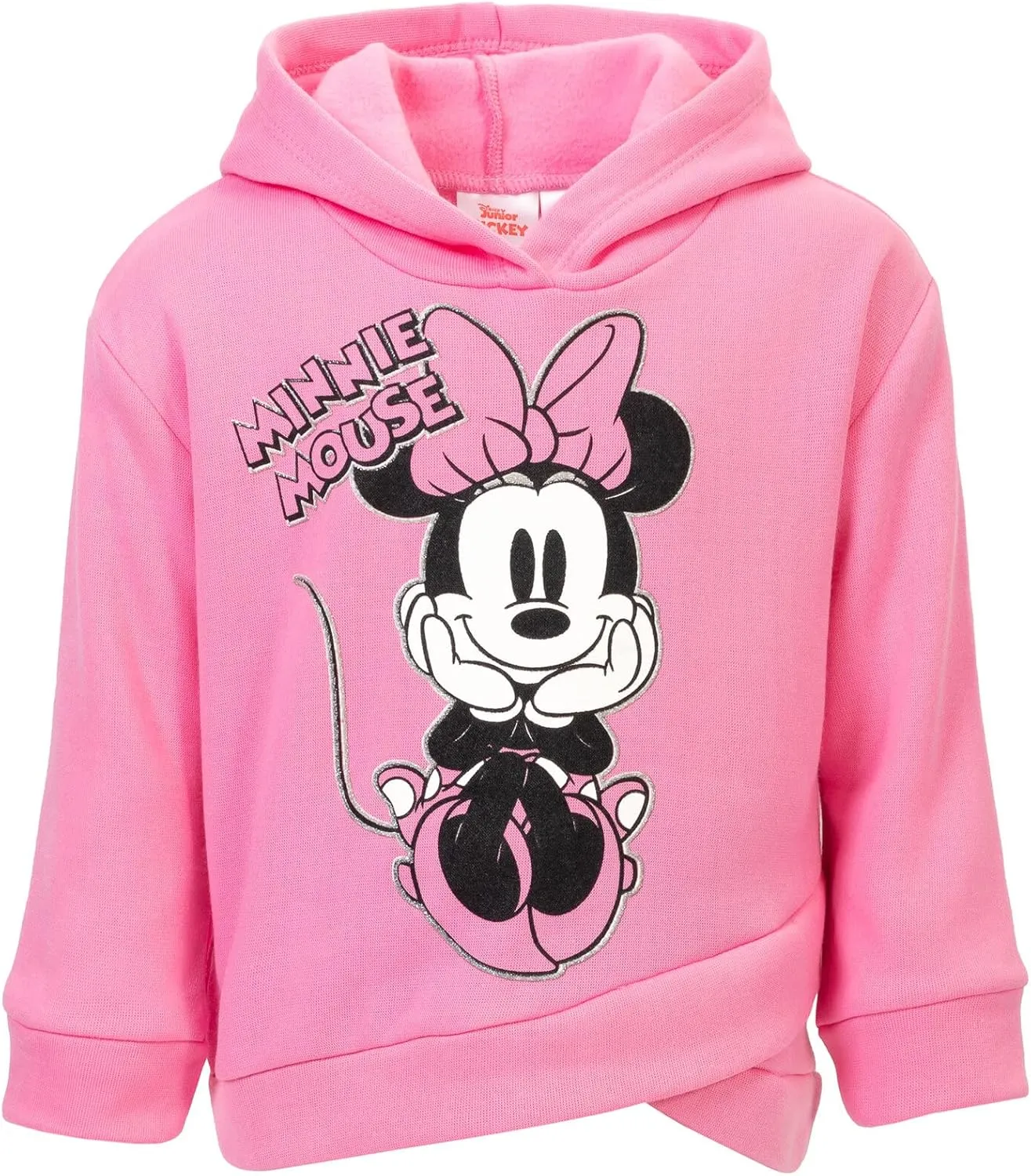 Disney Minnie Mouse Mickey Mouse Pullover Fleece Hoodie and Leggings Outfit Set Infant to Big Kid Sizes (12 Months - 14-16)