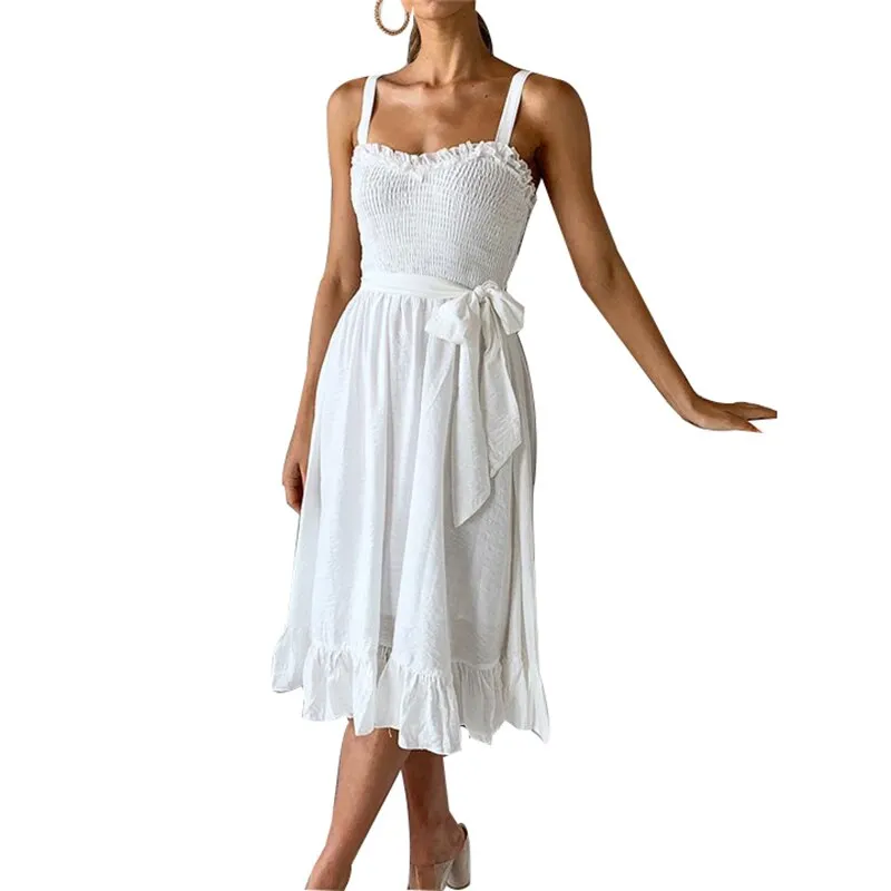 Elegant Bow Midi Dress