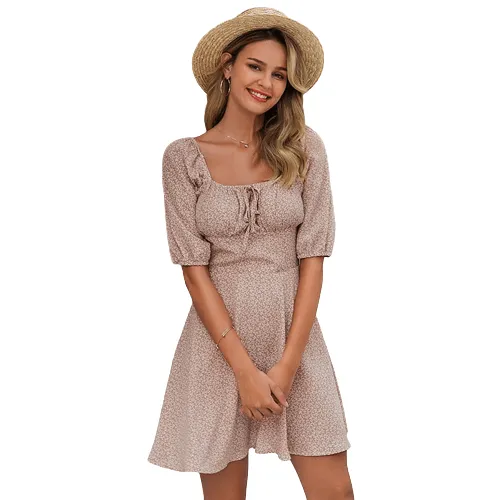 Elegant  Casual Beach Women's Vintage Boho dress