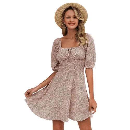 Elegant  Casual Beach Women's Vintage Boho dress