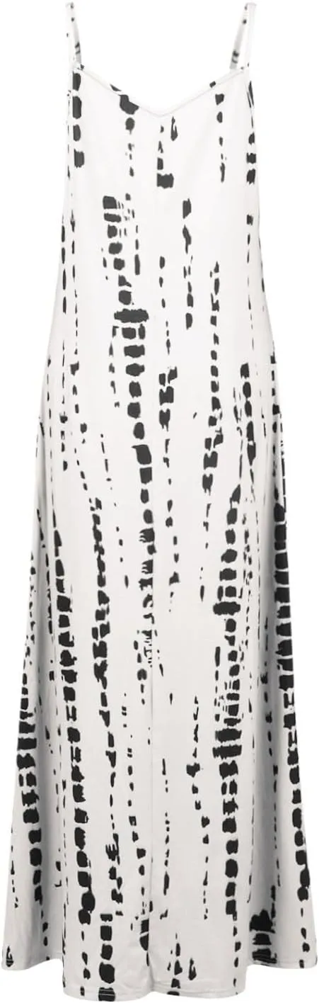 Elegant Sleeveless Maxi Dress for Women 2025 Flowy Hawaiian Resort Wear, Dresses for Women