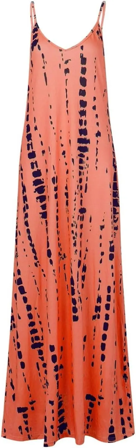 Elegant Sleeveless Maxi Dress for Women 2025 Flowy Hawaiian Resort Wear, Dresses for Women