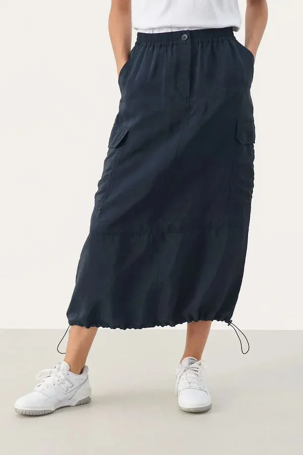ERITZAPW CARGO SKIRT "Dark Navy"