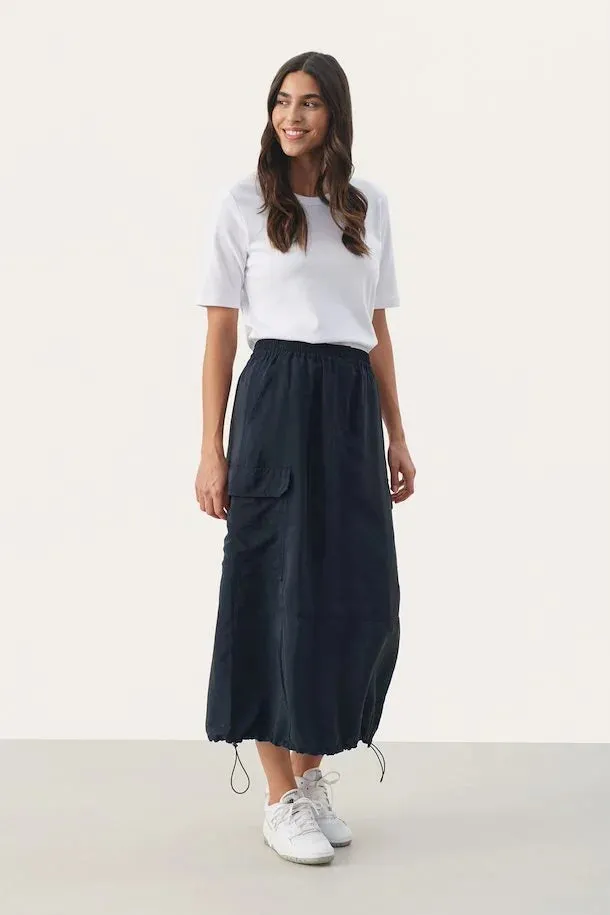 ERITZAPW CARGO SKIRT "Dark Navy"