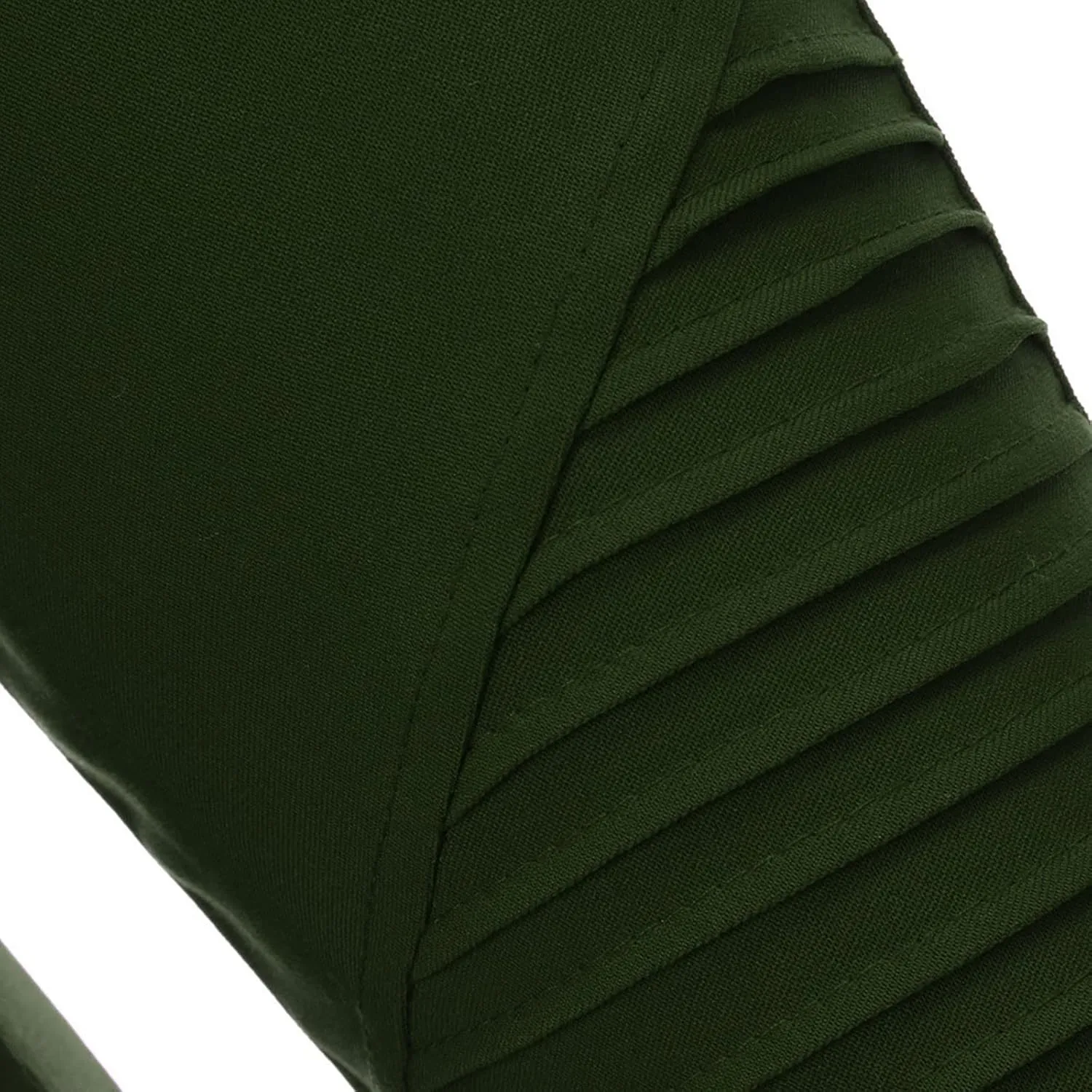 Fashion Women Skinny Pants High Waist Stretch Pencil Trousers Slim Ruched Zipper Work Pant Plus Size Casual Solid Pants
