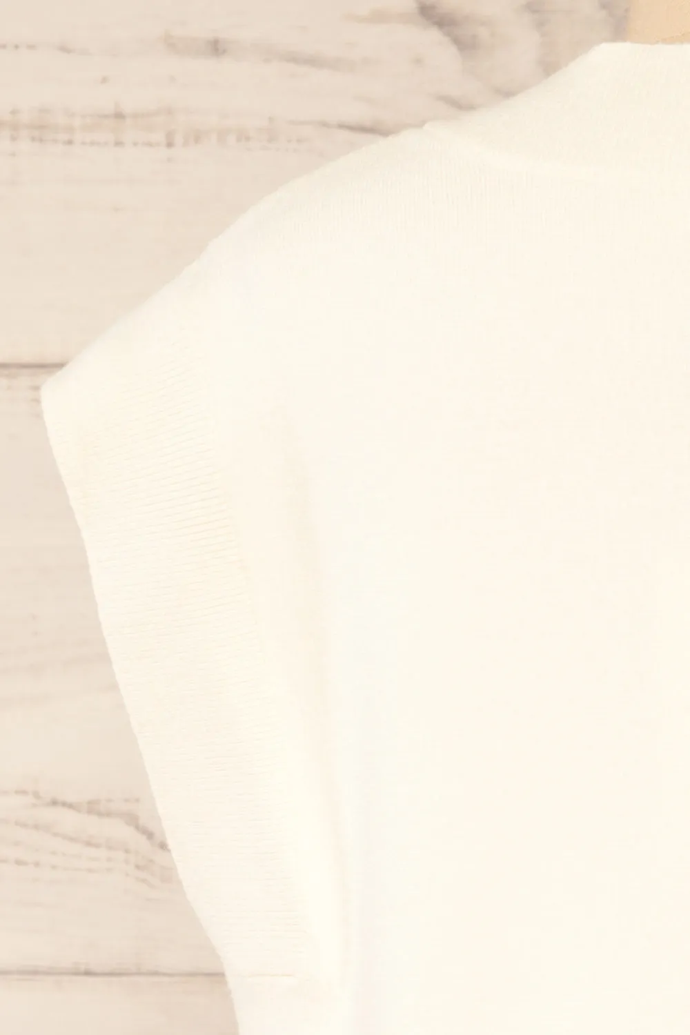 Ferrol Ivory | Sleeveless Knit Vest