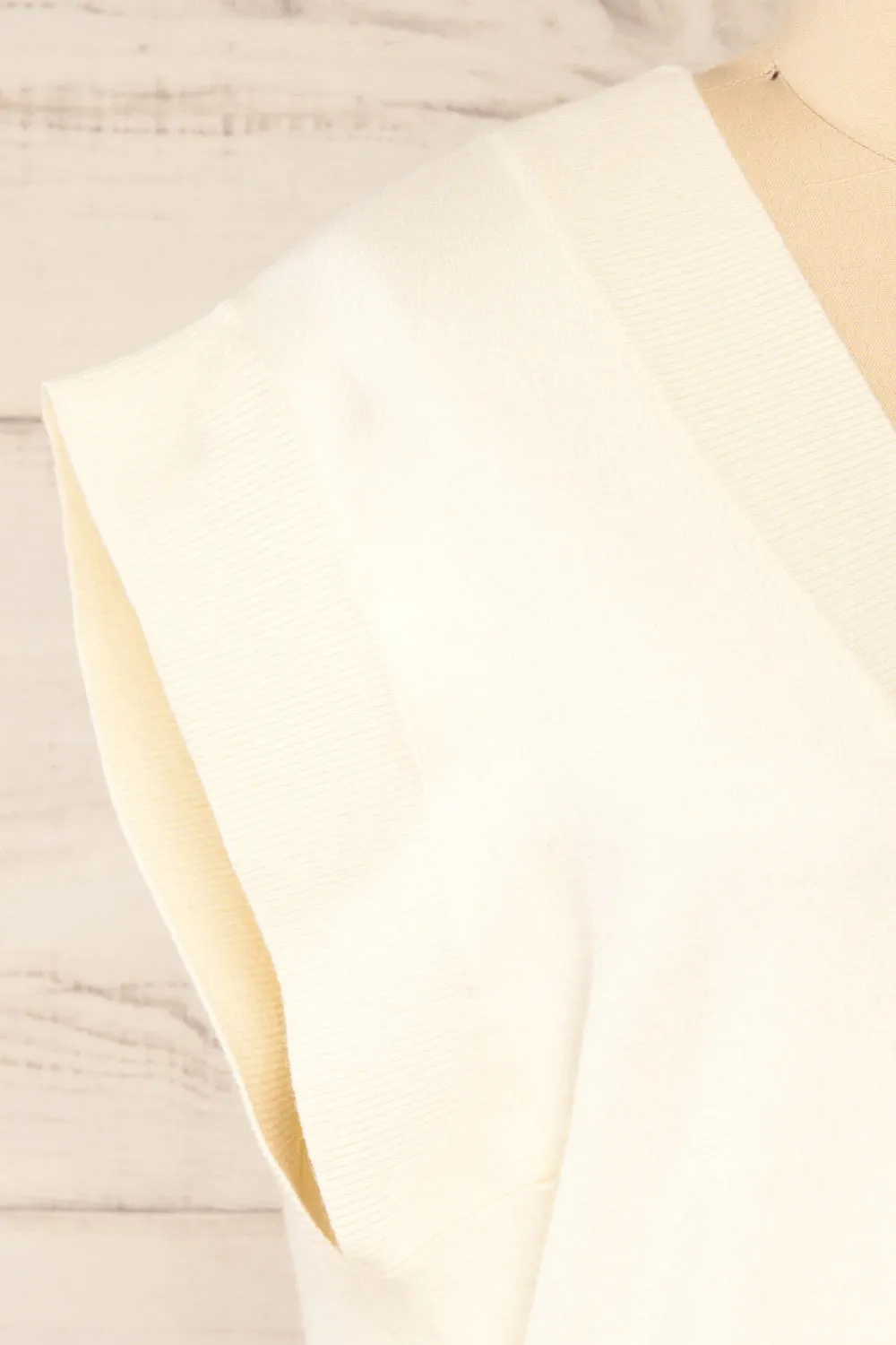 Ferrol Ivory | Sleeveless Knit Vest