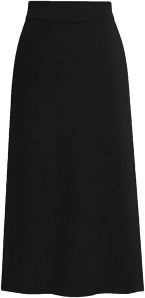 Fnfmrfmr Women Solid Office Lady Woolen Skirt High Waist Warm Slit A-Line Pleated Skirts
