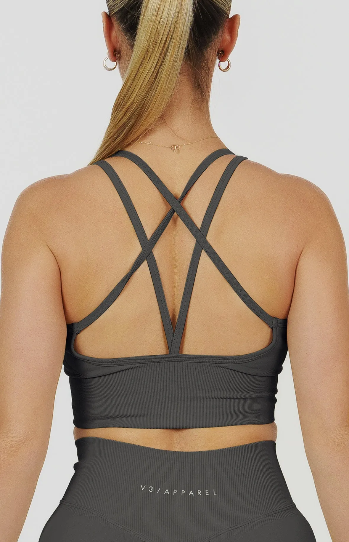 Form Seamless Scrunch Leggings & Sports Bra Set - Slate Grey