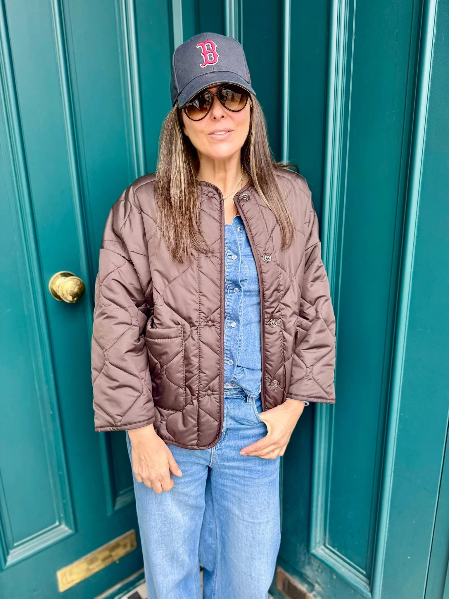 Franky Reversible Padded Jacket - Chocolate