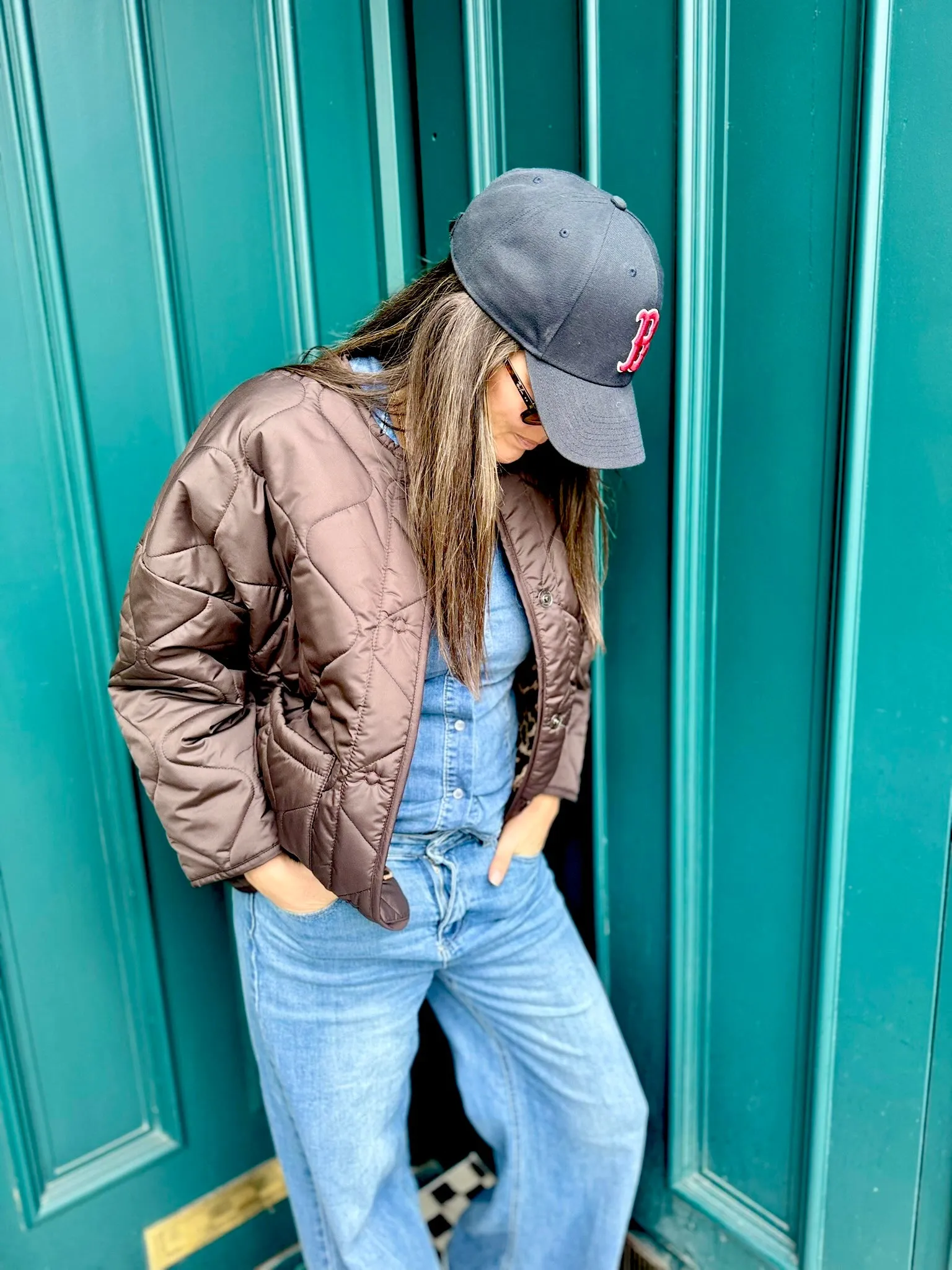 Franky Reversible Padded Jacket - Chocolate