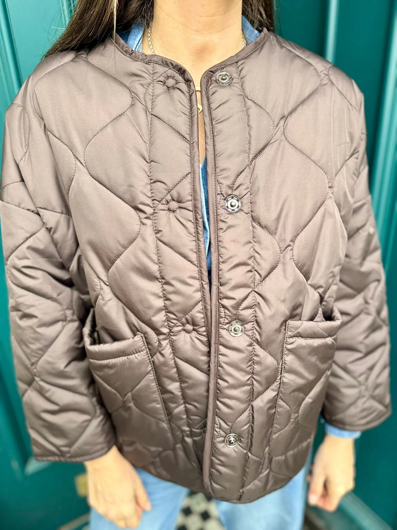 Franky Reversible Padded Jacket - Chocolate