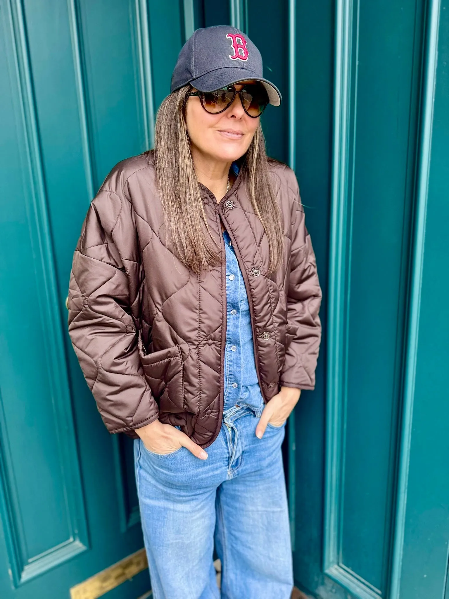 Franky Reversible Padded Jacket - Chocolate