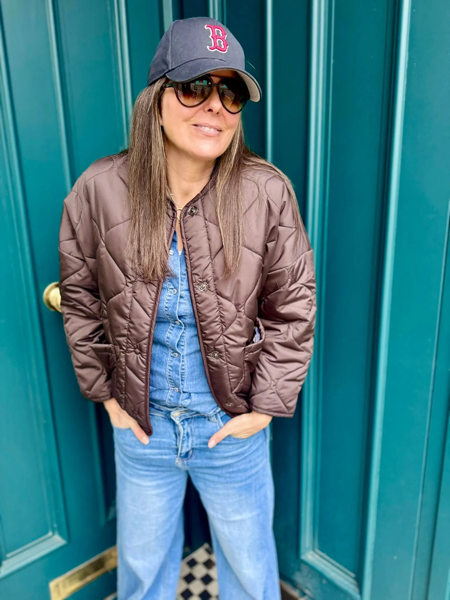 Franky Reversible Padded Jacket - Chocolate