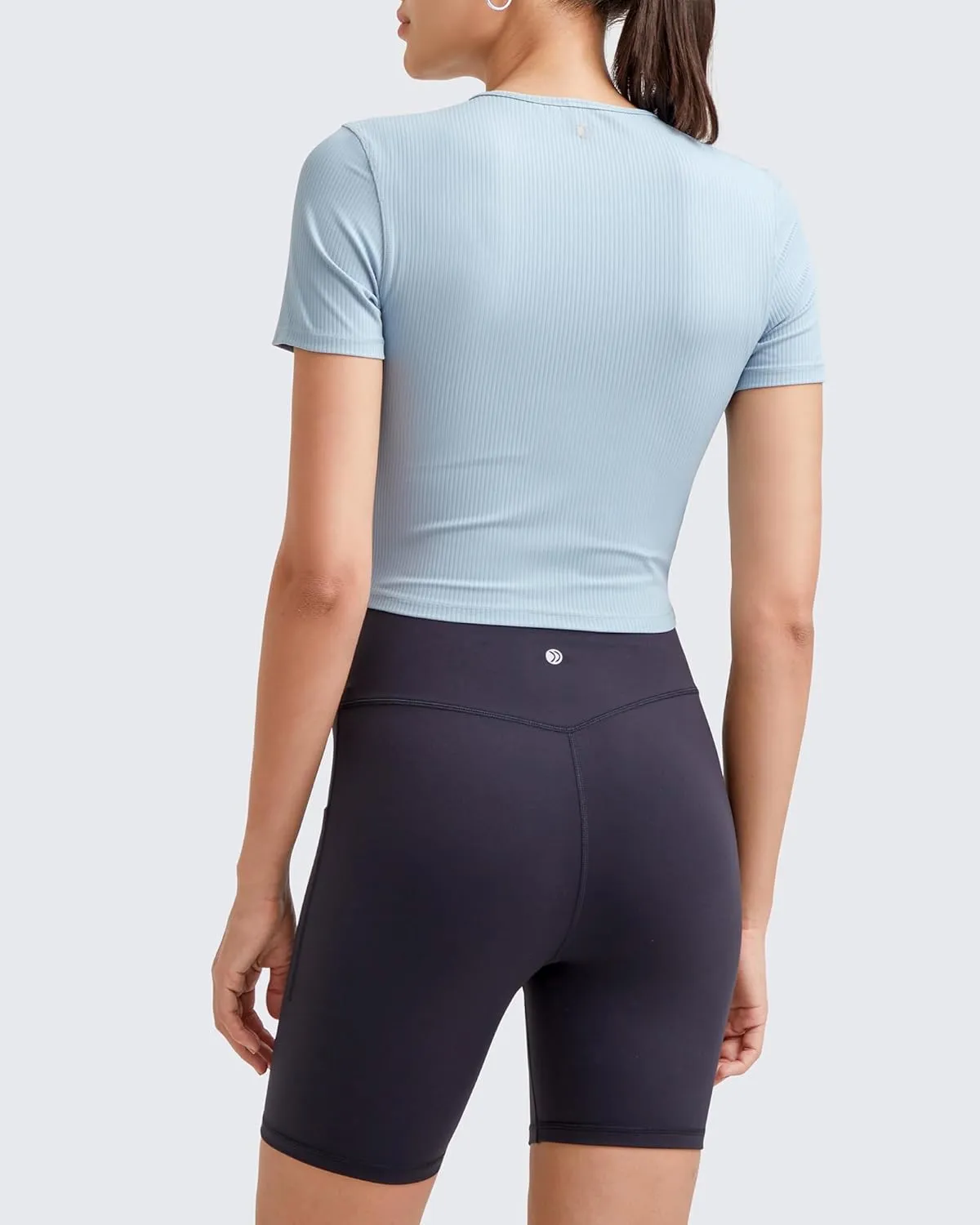 G4Free Workout Shirts Women Slim Fit Athletic Gym Work Out Tops Crop Short Sleeve Basic Yoga Tshirts Casual Summer