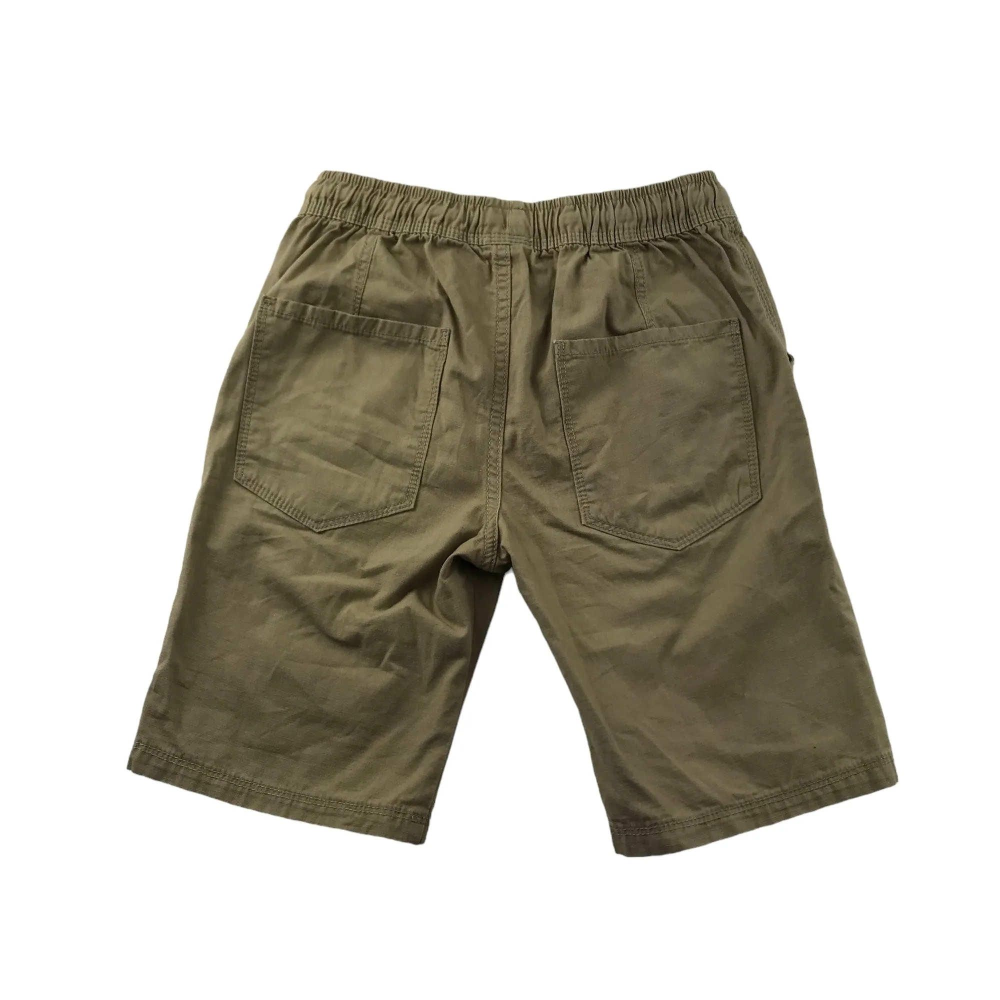 George Shorts Age 9 Beige Plain Pull up Cotton