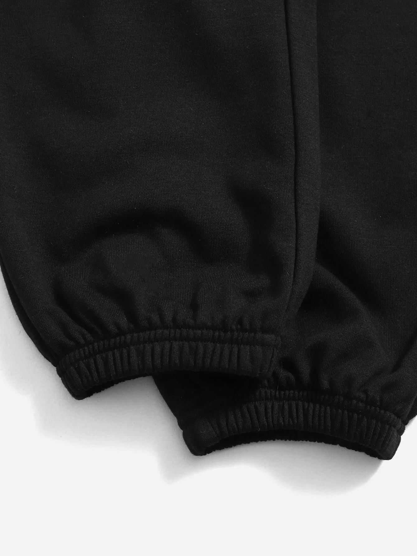 Girls Drawstring Front Tee & Slogan Graphic Sweatpants