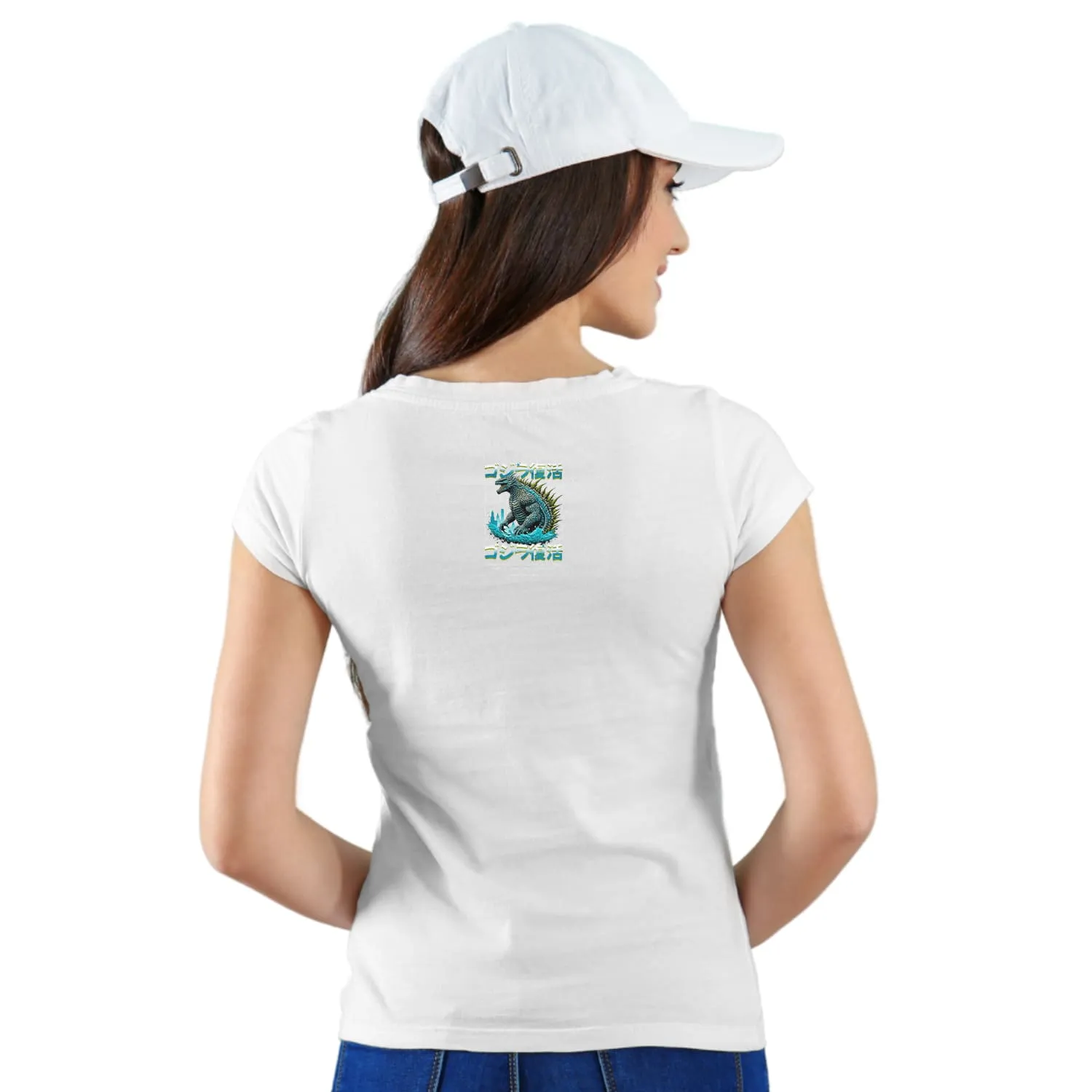 Godzilla Womens cotton printed T-shirt