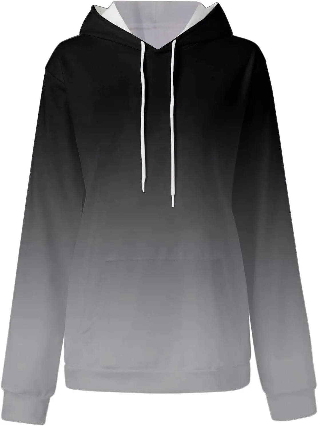 GOFULY Women'S Fashion Hoodies & Sweatshirts Long Sleeve Drawstring Sweatshirt Gradient Color Fall Pullover Hoodie 2024