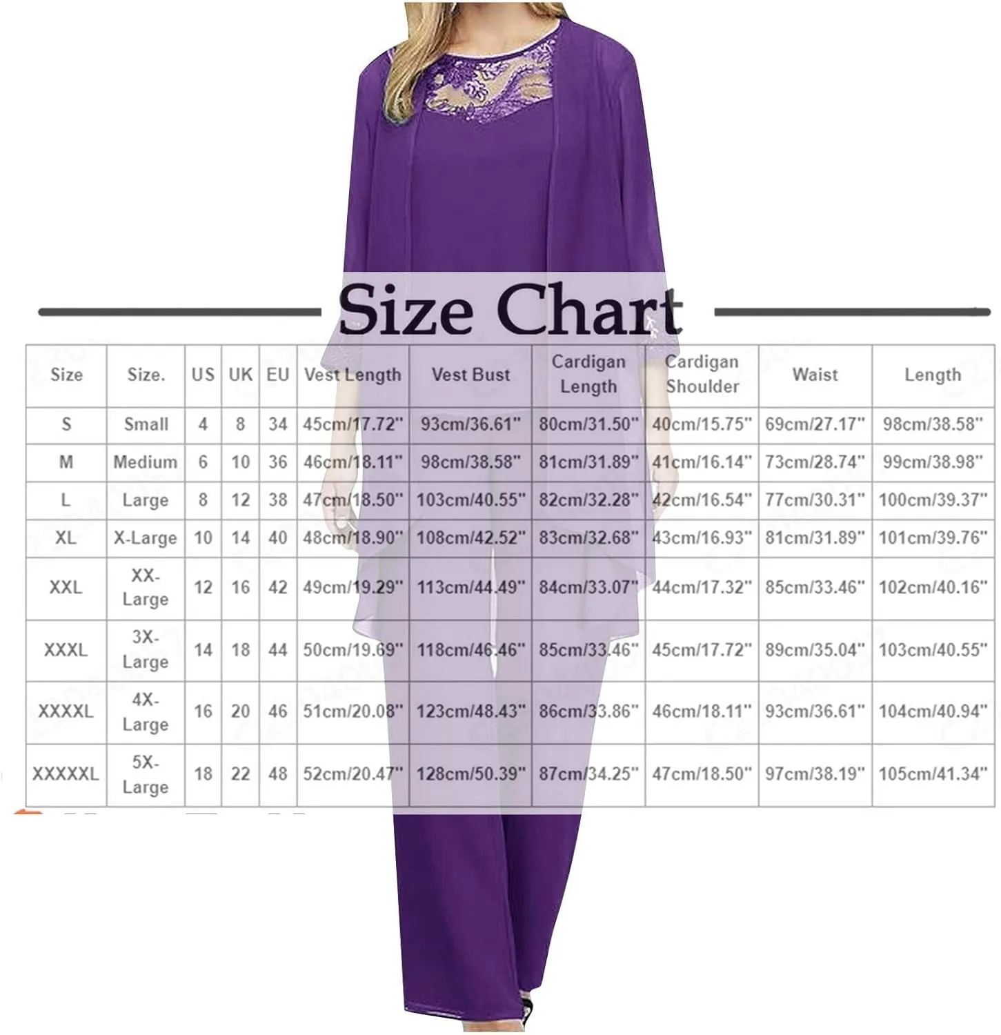 HGps8w Women 3 Pieces Mother of The Bride Pant Suits Elegant Chiffon Jacket Wedding Guest Formal Outfit Set for Evening Gown