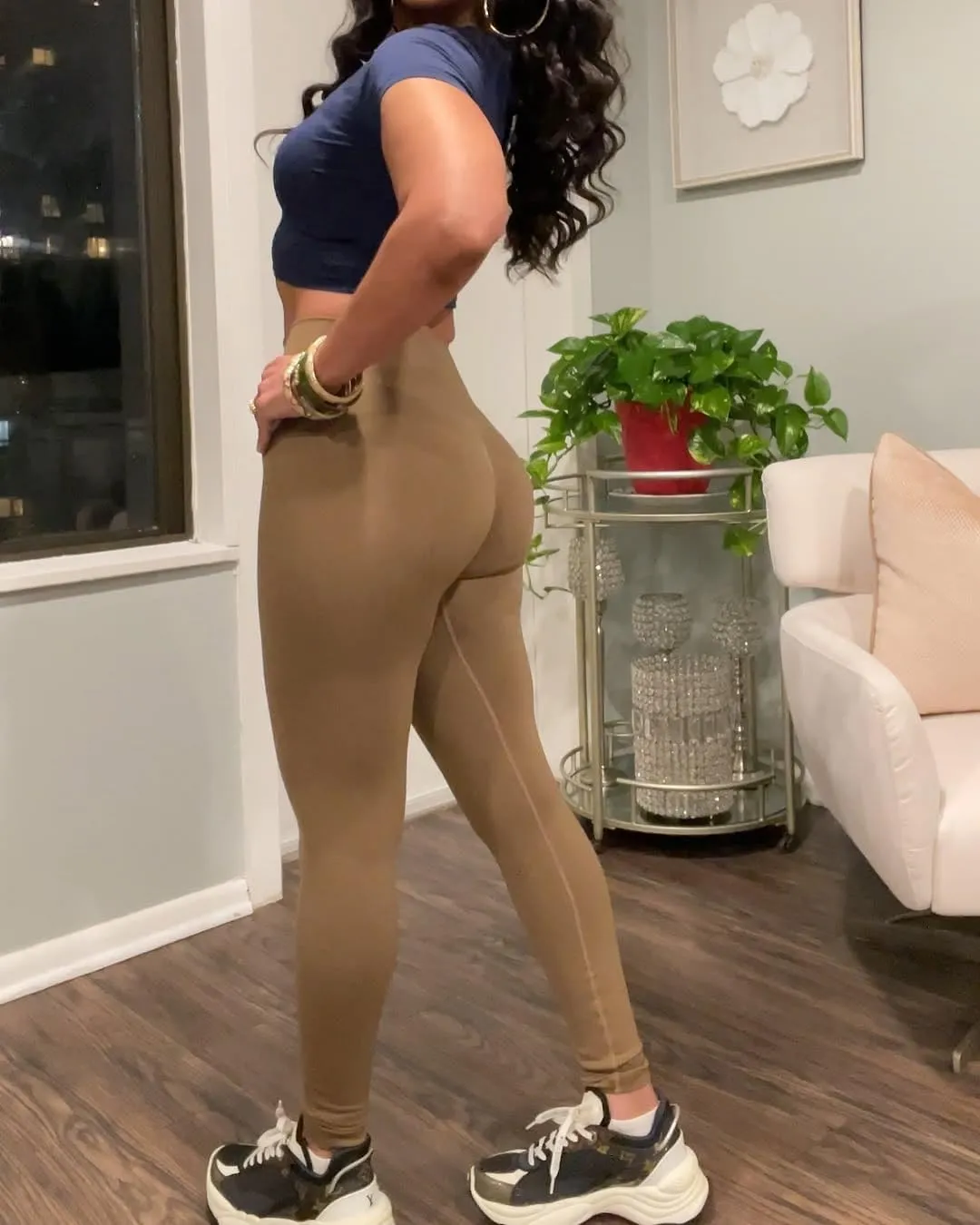 JOYSPELS Gym Leggings for Women High Waisted Butt Lifting Workout Yoga Pants