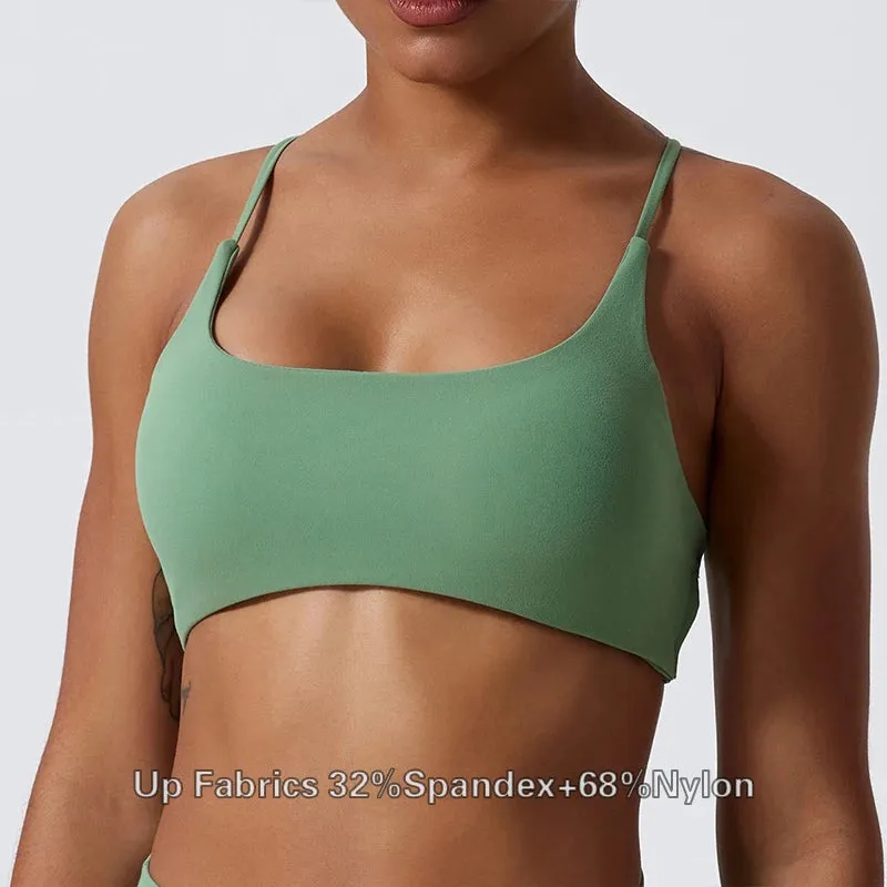 Lady Glams Comfort Sexy Sports Bra - Stylish Running Vest for Women’s Training and Yoga