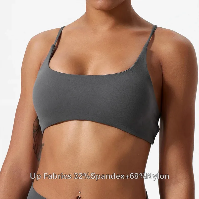 Lady Glams Comfort Sexy Sports Bra - Stylish Running Vest for Women’s Training and Yoga
