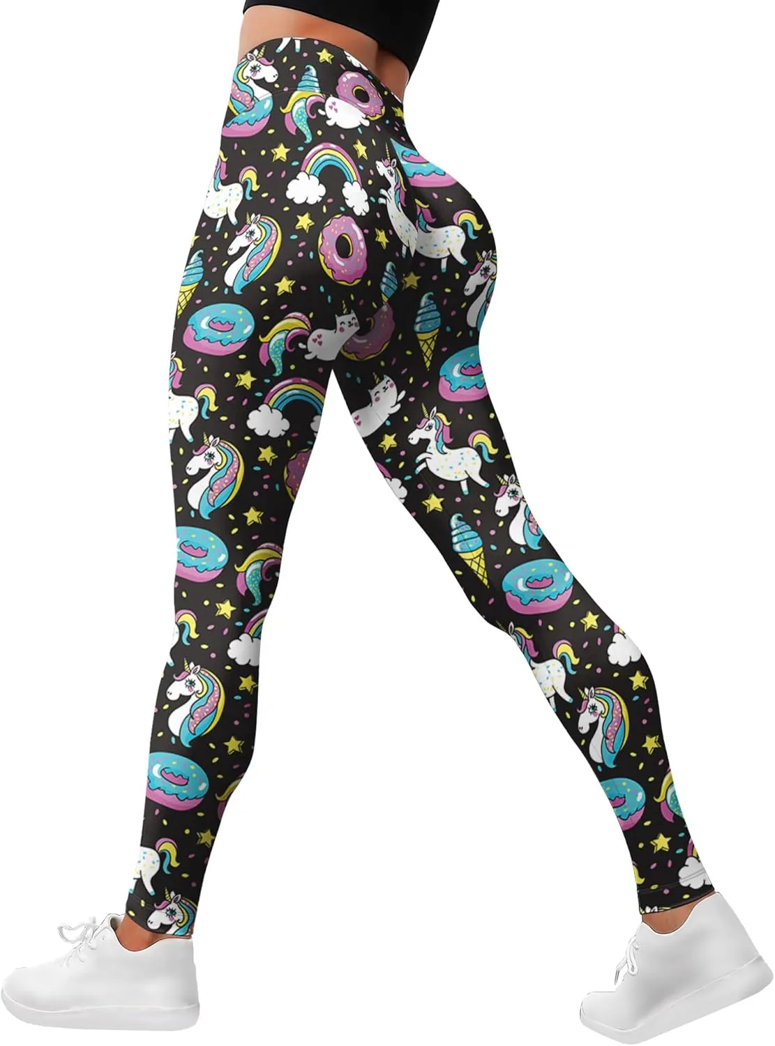 Leggings for Women Printed Funny Gym Womens Yoga Pants Floral Legging Flower Running Pant Athletic Legging