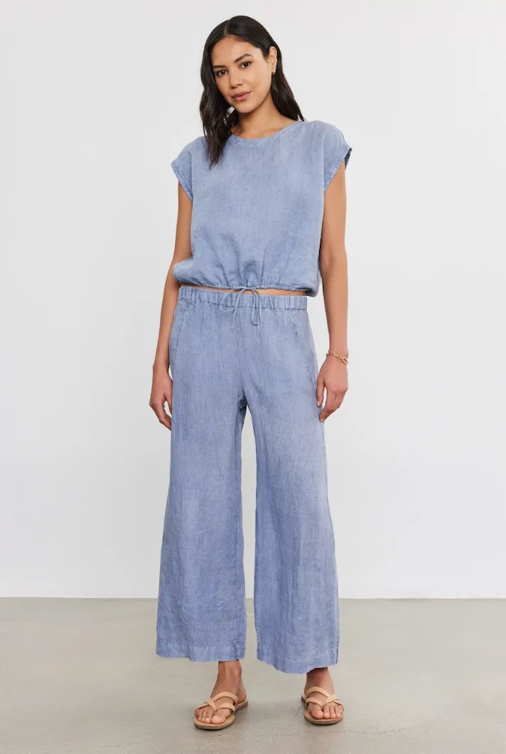 Lola Woven Linen Pant (Two-Colours)