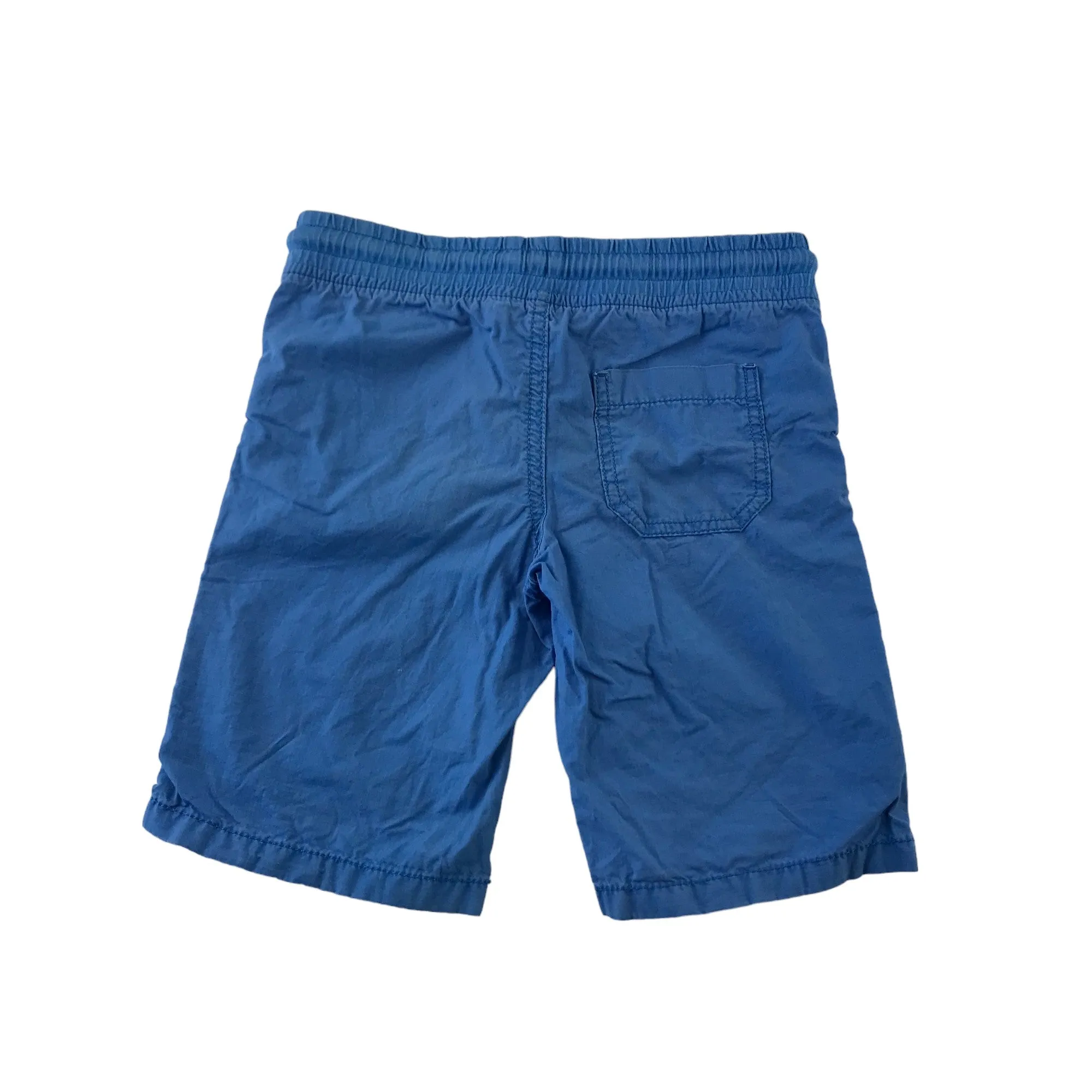 M&S Shorts Age 5 Royal Blue Plain Pull Up Cotton