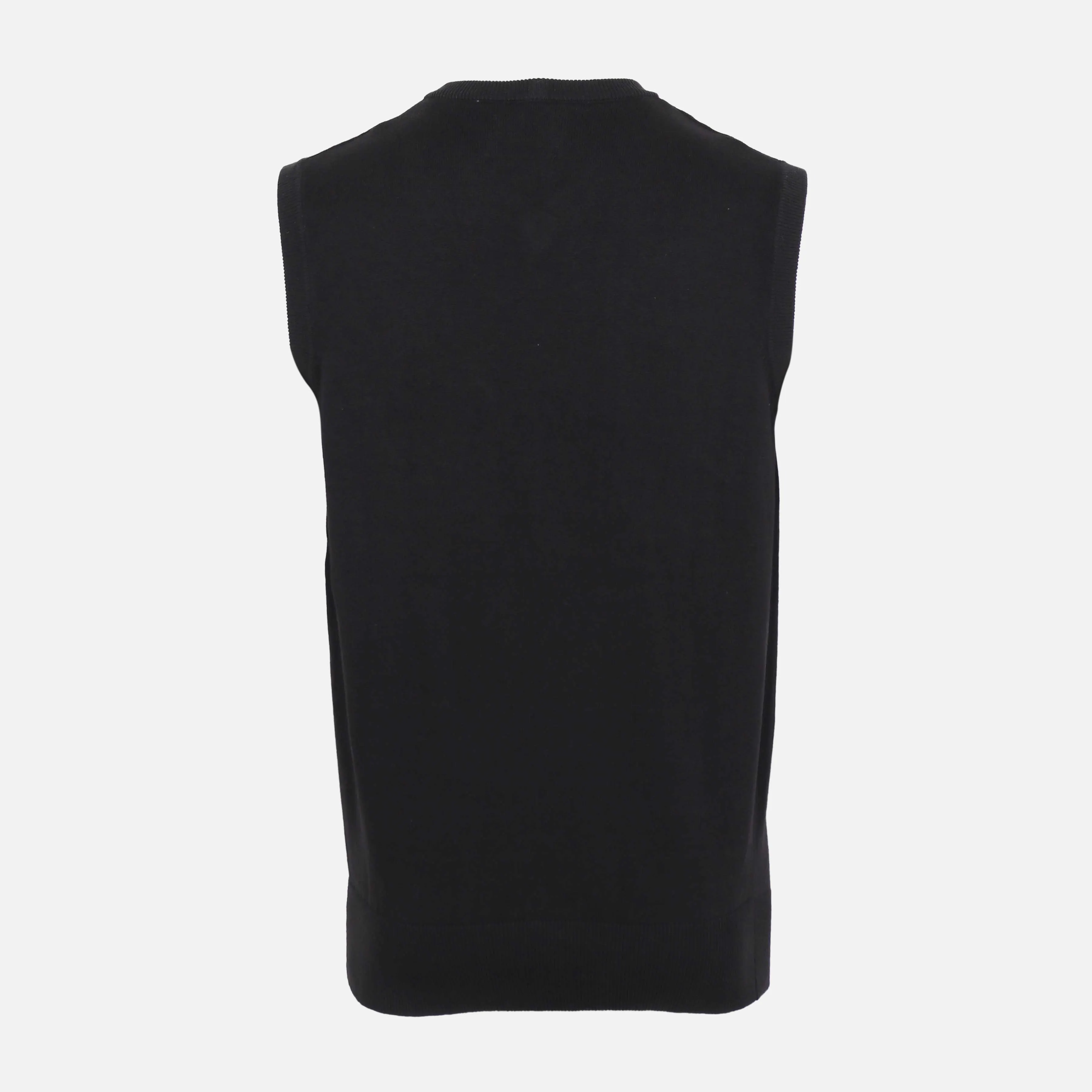 MEN SOLID V-NECK SWEATER VEST