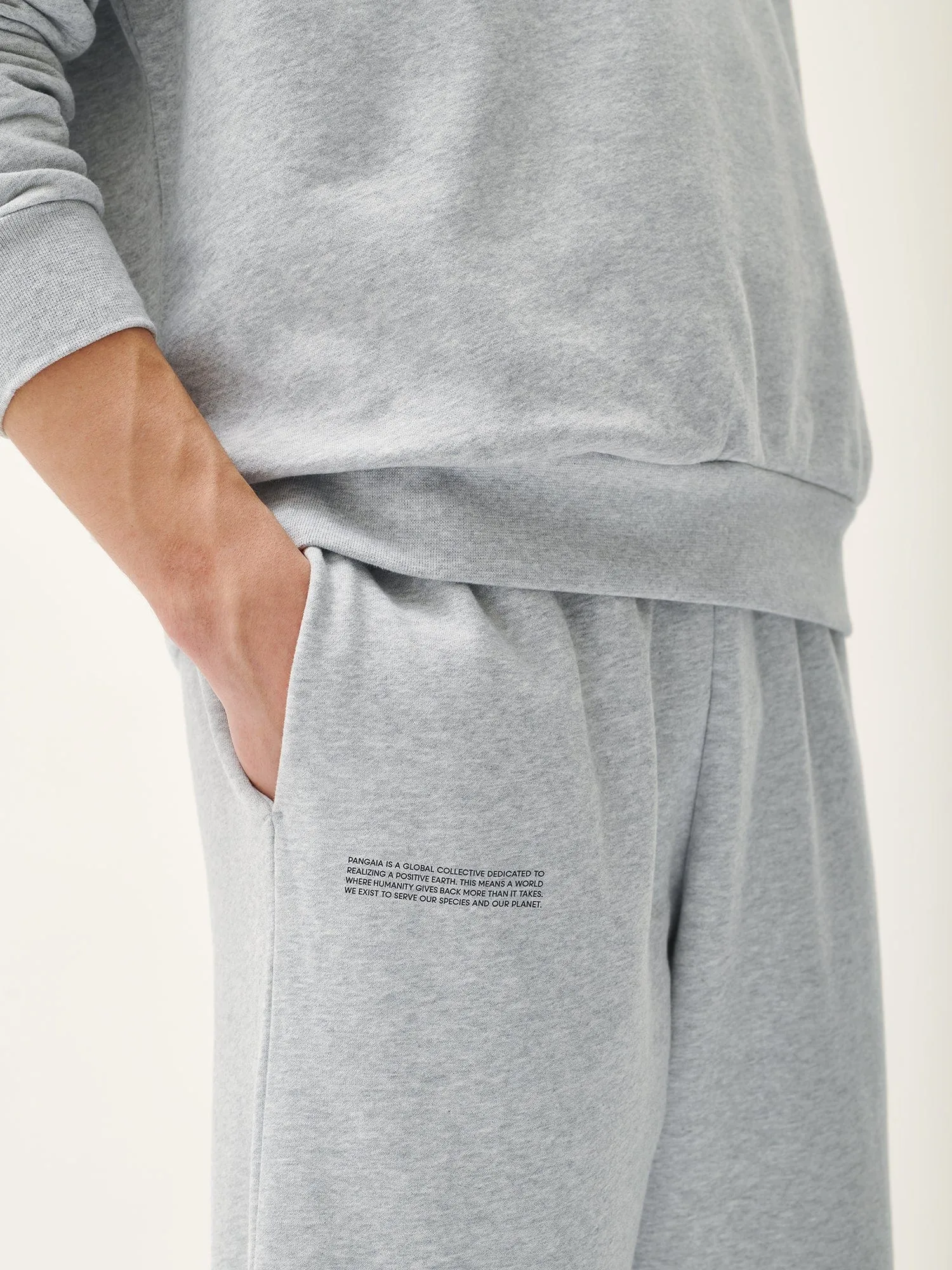 Mens 365 Midweight Track Pants—grey marl