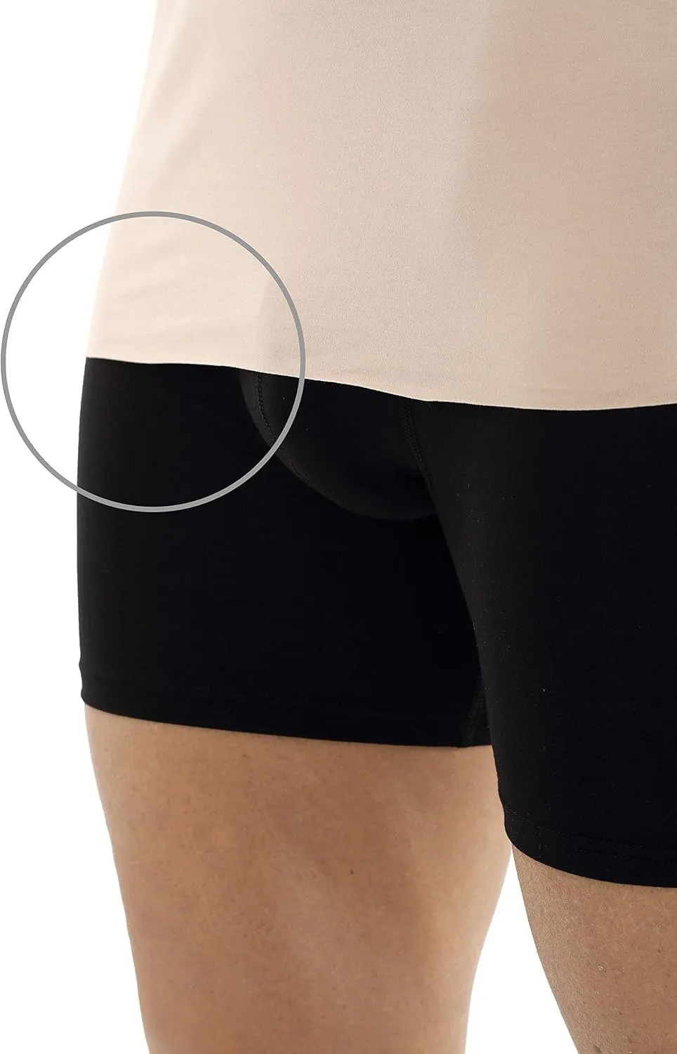 Men's Laser Cut Invisible Seamless v-Neck Undershirt Short Sleeves Stretch Cotton Nude Beige