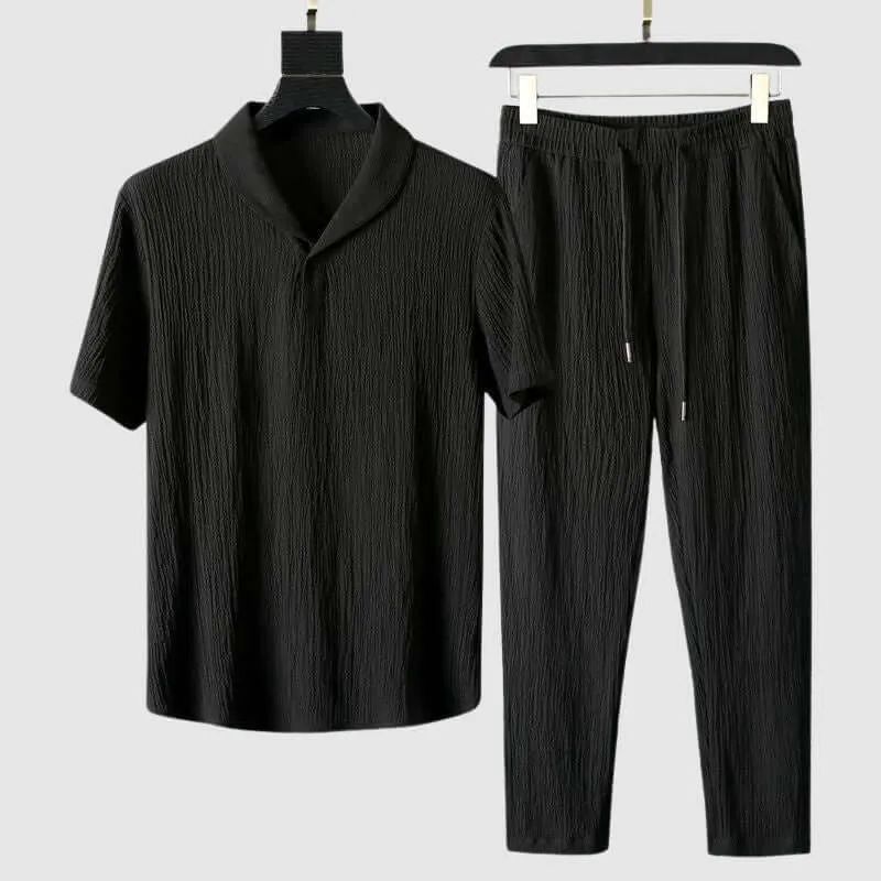 Men's Summer Set: Comfortable Cotton Two-Piece