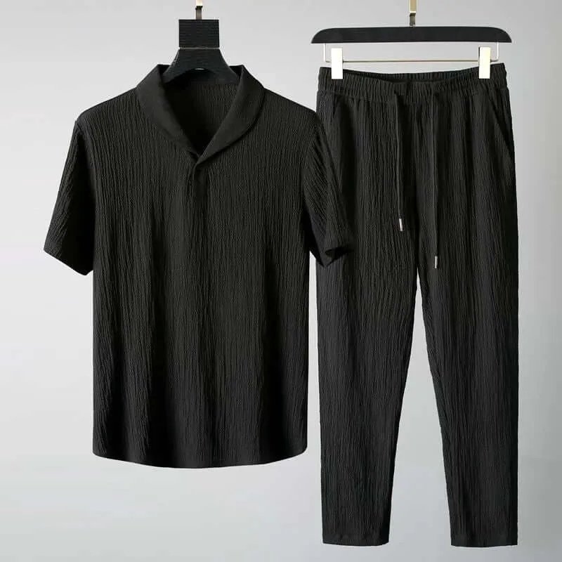 Men's Summer Set: Comfortable Cotton Two-Piece