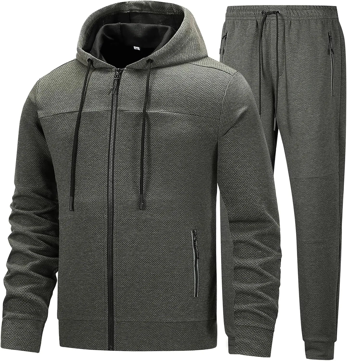 Mens Tracksuit 2 Piece Set Casual Sweatsuits Full Zip Track Suits Jogging Athletic Suit Sets