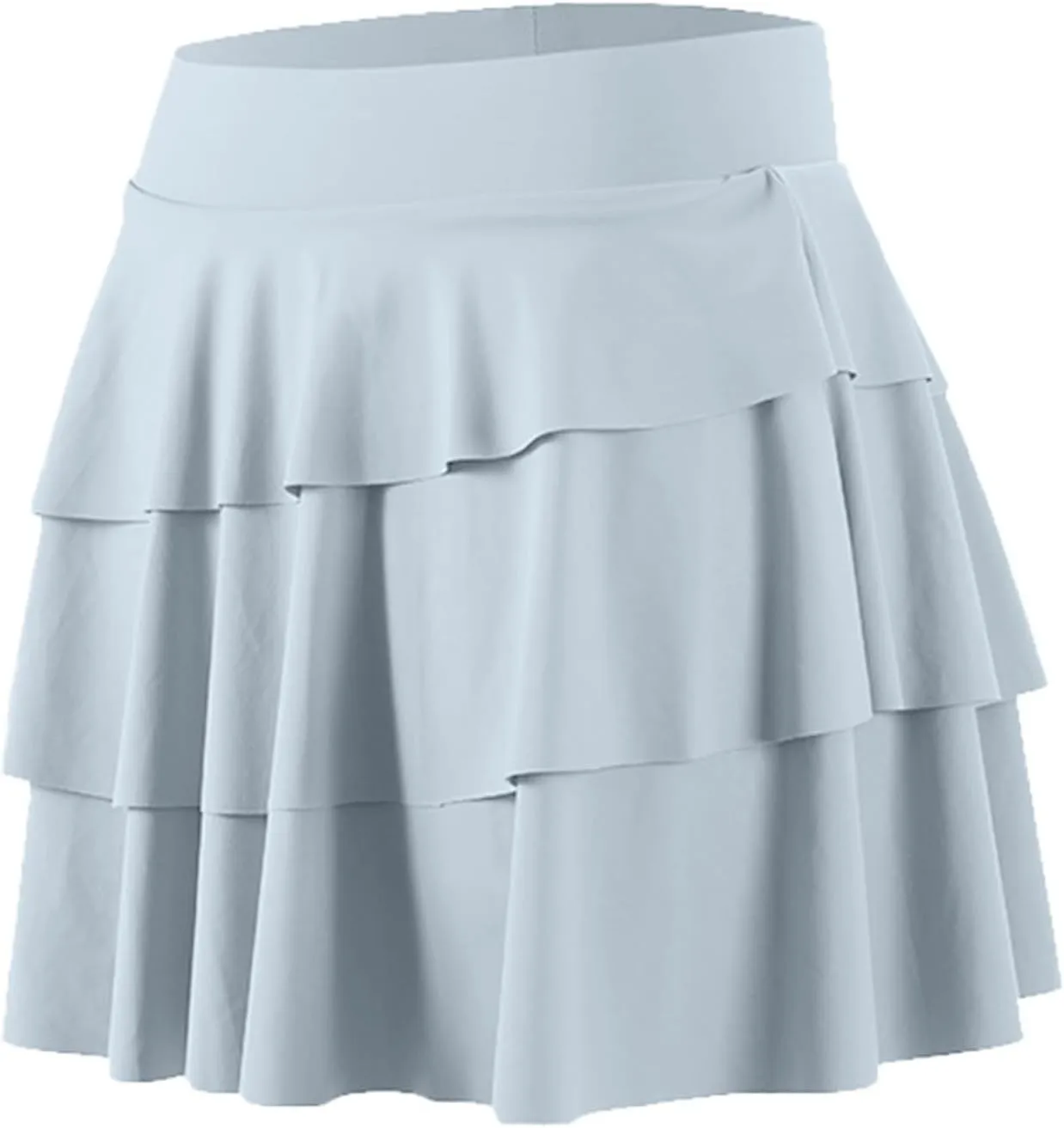Midi Skirts for Women Summer Running Sports High Elastic Waist A-Line Pleated Yoga Tennis Skirts with Shorts Slim