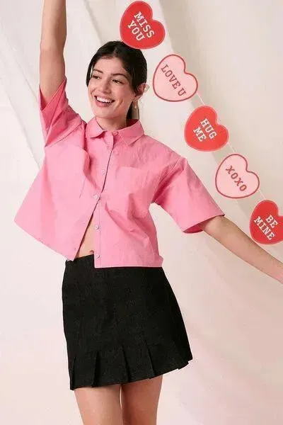 Mittoshop Button Down Short Sleeve Shirt