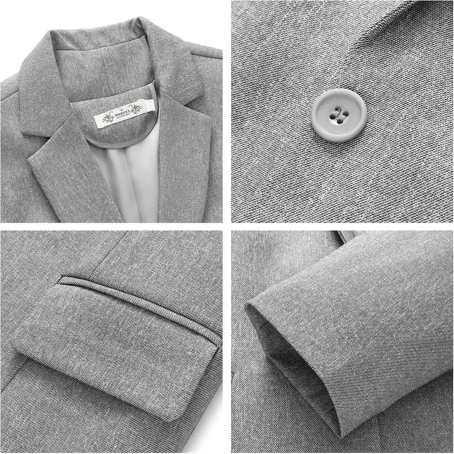 MODFUL Women's 2 Piece Suit Set - Business Pant Suits for Work